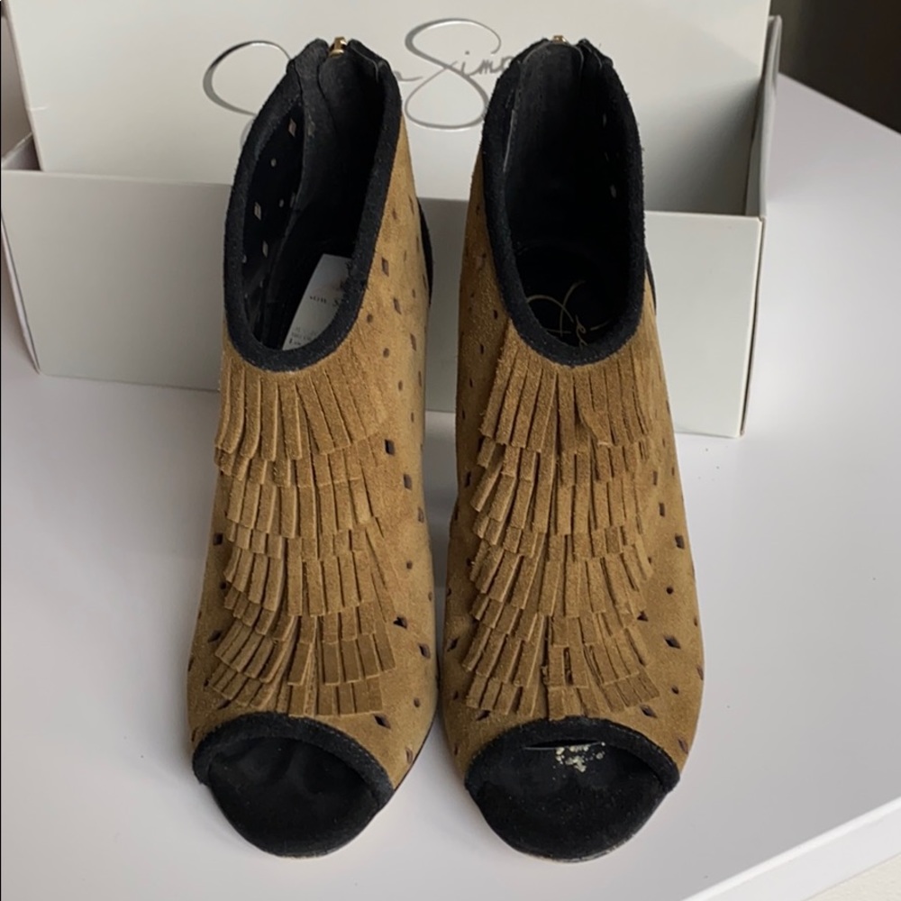 Jessica Simpson peep toe booties